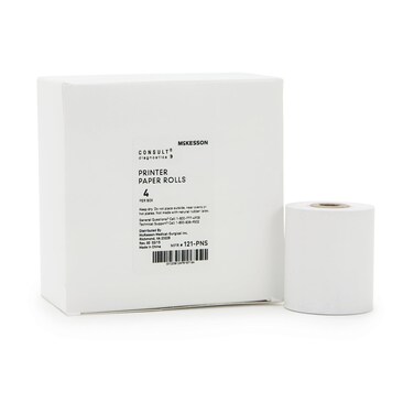 McKesson Printer Paper Rolls 120 Urine Analyzer, 4 Per Box