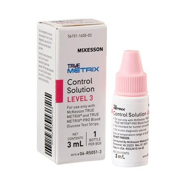 McKesson TRUE METRIX Control Solution Level 3, Blood Glucose Meters, 3 mL, 1 Count