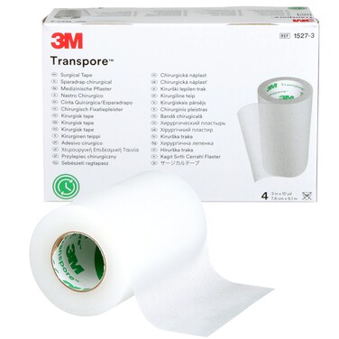 Medical Tape, Clear Plastic - 3 in. X 10 Yards - Box of 4