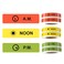 Medicine Stickers Medication Instruction Label Permanent Paper Label AM NOON PM for Pill case Planner 0.4 * 1.6inch (500 per Roll 3 Pack)
