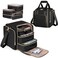 Medicine Storage Bag with 5 Removable Pouches, Pill Bottle Organizer Bag with Shoulder Strap, Large Medication Travel Bag for Medical Supplies, Black(Only Empty Bag)