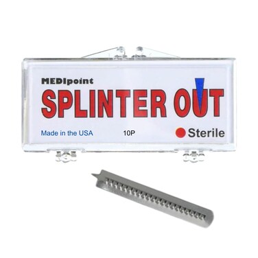 Medipoint Splinter Out Remover, Sterile, Disposable and Easy to Use, 10 Count, (Pack of 1)
