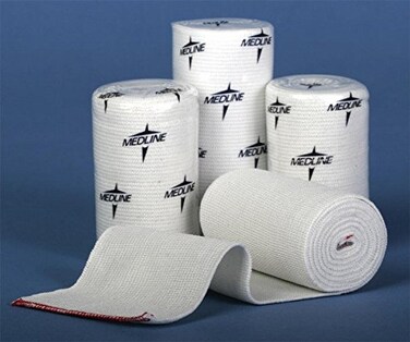 Medline Non-Sterile Swift-Wrap Elastic Bandage with Self-Closure, Ideal for Wound Care, 6" x 5 yd., Pack of 1