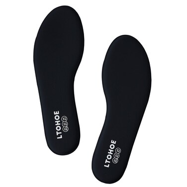 Memory Foam Insoles for Women, Replacement Shoe Inserts for Work Boot, Running Shoes, Hiking Shoes, Sneaker, Cushion Shoe Insoles Shock Absorbing for Foot Pain Relief, Comfort Inner Soles Black US 8.5