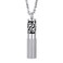 Men Perfume Locket Round Bottle Pendant Necklace Diffuser Essential Oil Women Jewelry Stainless Steel Aromatherapy Pads Necklace