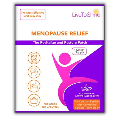 Menopause Relief Topical Patches - 30 Days Supply for Women and Men - USA Made by Live To Shine