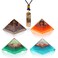 Mental Wellness, Good Luck, Prosperity Set: Portable Mini Pyramids of Maligano Jasper, Green Aventurine, Bronzite, Blue Calcite for self-Esteem, Abundance &amp; Positivity