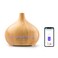 Meross Smart WiFi Wireless Essential Oil Aromatherapy Ultrasonic Diffuser &amp; Cool Mist Humidifier with Apple HomeKit &amp; Alexa: Voice &amp; APP Control, Schedule, Timer, RGB Light,Yellow Wood Grain
