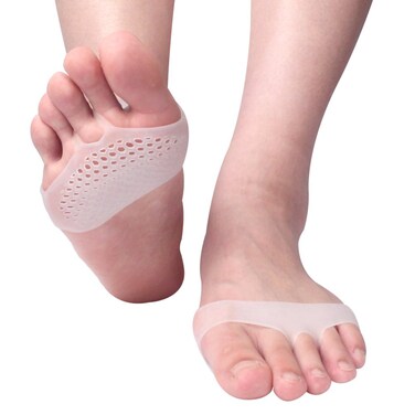 Metatarsal Ball of Foot Cushion Pads for Pain Relief, Forefoot Cushioning - Men &amp; Women's Gel Shoe Sleeve Inserts (1 Pair)