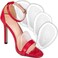 Metatarsal Foot Pads for Women (4 Pads) Cushioned High Heel Inserts for Ball of Foot Pain Relief (Clear)