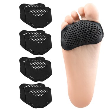 Metatarsal Pads 4 Pairs Ball of Foot Cushions for Women and Men,Foot Pads for Pain Relief for Shoes Pads, Bunion Forefoot Pads, Foot Cushion for Ball of Feet (Beige)