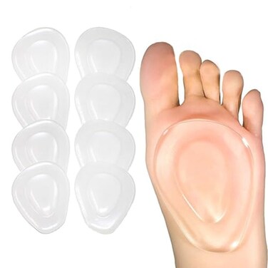Metatarsal Pads Ball of Foot Cushions 8 Pack Gel Ball Feet Pads Mortons Neuroma Callus Foot Pain Relief Bunion Forefoot Support for Women Men