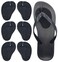 Metatarsal Pads Ball of Foot Cushions for Women and Men, Anti-Slip Flip Flop Pad, 3 Pairs Self-Adhesive Gel Forefoot Pads for Thong Heels Sandals (Black)