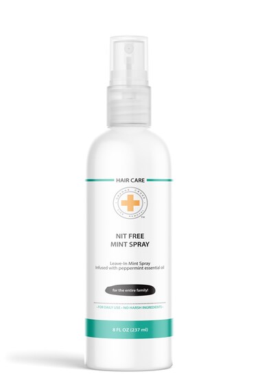 Mint Lice Prevention Spray, Lice Repellent Spray for Kids, Nit and Lice Treatment Made with Natural Ingredients, 8oz