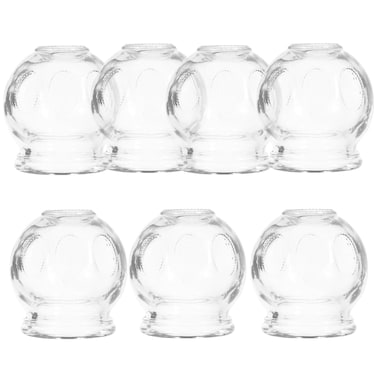 Mipcase Hand Tools Hand Tools 7pcs Glass Fire Cupping Chinese Acupoint Cupping Glass Cupping Device Body Care Cupping Suction Cupping Vacuum Cupping Full Body Suits Full Body Suits
