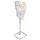 mookaitedecor Angel Aura Titanium Coated Rock Quartz with Stainless Stand, Geode Crystal Cluster Stone for Healing Reiki and Home Decor
