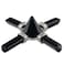 mookaitedecor Black Obsidian Pyramid Energy Generator with 4 Healing Crystal Points Stone for Chakra Reiki Balancing Meditation
