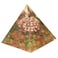 mookaitedecor Carnelian Crystal Orgone Pyramid with Copper Wire Tree of Life, Healing Stones Orgonite Energy Generator for Protection Meditation Home Decor