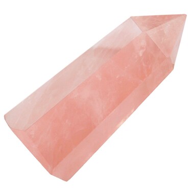 mookaitedecor Healing Crystal Wands 6 Faceted Single Point Reiki Chakra Meditation Home Decor,Rose Quartz