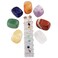 mookaitedecor Healing Crystals Set,7 Chakra Stones &amp; Crystal Selenite Wand Wire Wrapped Tumbled Chip Stone Kits for Reiki,Balancing