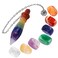 mookaitedecor Healing Crystals Set,7 Chakra Stones &amp; Dowsing Crystal Pendulum Meditation Kits for Reiki,Balancing
