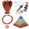 mookaitedecor Healing Crystals Set,7 Chakra Stones &amp; Dowsing Crystal Pendulum Meditation Kits for Reiki,Balancing