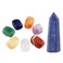 mookaitedecor Healing Crystals Set,7 Chakra Stones Crystal Points Wands Meditation Kits for Reiki,Balancing