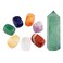 mookaitedecor Healing Crystals Set,7 Chakra Stones Crystal Points Wands Meditation Kits for Reiki,Balancing