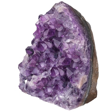 mookaitedecor Natural Amethyst Cluster Stone Raw Geode Quartz Mineral Specimen for Home Decoration, Crystal Collection, Irregular Shape, 0.88-1.1 lb