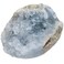 mookaitedecor Natural Celestite Mineral Crystal Geode Cluster Specimen Stone for Crystals Healing Reiki Home Decoration(0.2lb-0.3lb)