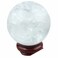 mookaitedecor Natural Rock Quartz Crystal Ball with Wood Stand, Healing Crystals Sphere Sculpture Home Decoration, 1.55"-1.75