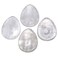 mookaitedecor Rock Quartz Thumb Worry Stone, Pocket Palm Stones Crystal Healing Reiki Stress Relief Pack of 4, Teardrop Shape