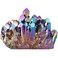 mookaitedecor Titanium Coated Natural Rock Crystal Cluster Geode Stone Specimen, Rainbow