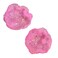 moonsix Pack of 2 Angel Aura Quartz Geode Crystals for Reiki Healing, Titanium Coated Irregular Specimen for Home Office Decor, Pink