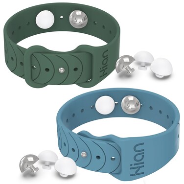 Motion Sickness Bands Anti Nausea Acupressure Wristband Sea Sickness Wristbands Nausea Bands Natural Relief Motion &amp; Morning Sickness(Blue+Pine Green)