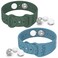 Motion Sickness Bands Anti Nausea Acupressure Wristband Sea Sickness Wristbands Nausea Bands Natural Relief Motion &amp; Morning Sickness(Blue+Pine Green)