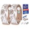 Motion Sickness Bands Anti Nausea Natural Relief Wristbands Adjustable Acupressure Nausea Wristband for Travel Nausea Relief of Headaches, Insomnia, Anxiety,Morning Sickness- White/Nude