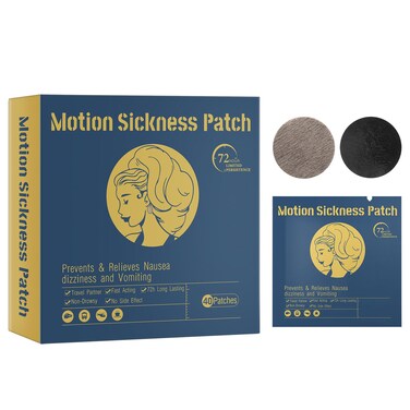 Motion Sickness Patches &amp; Sea Sickness Bands for The Relief of Nausea &amp; Vomiting in Adults and Kids from Travel of Cars, Ships, Airplanes &amp; Other Forms of Transport Movement
