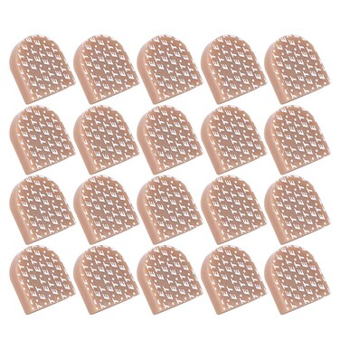 Mrisata Heel Tips Shoe Repair Accessories 10 Pairs High Heel Tips Replacement Shoes Heel Dowel Shoe Repair Accessories613 Beige 19 X 20.5 (613 Beige 19 * 20.5)