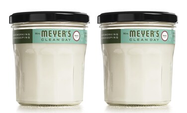MRS. MEYER'S CLEAN DAY Scented Soy Candle, Large Glass, Basil, 7.2 oz, (Pack of 2)