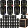 MTLEE 48 Pcs Scented Candles Bulk Thank You Gift Candles Set for Women Aromatherapy Soy Wax Jar Home Long Lasting for Employees Wedding Mother's Day Teacher Birthday Gift(Black)