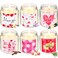 MTLEE 6 Pack Valentine's Day Scented Candles Set 3.5 oz Romantic Valentines Day Aromatherapy Candles Gifts for Her Stress Relief Wax for Couples Home Bathroom Wedding Party
