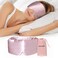 Mulberry Silk Sleep Mask for Side and Back Sleepers, Blackout Eye Mask for Sleeping for Women Men with Adjustable Band, Comfortable Soft Pressureless Eye Cover for Sleeping in Large Size