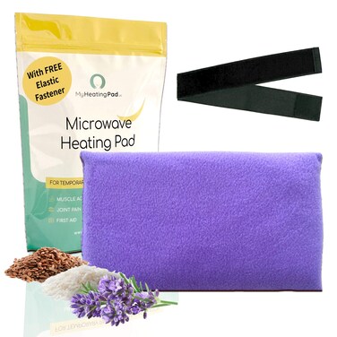 My Heating Pad Microwave Heating Pad - Moist Microwavable Heating Pads for Joints and Muscles Relief - Microwave Hot Pack Heat Pad for Cramps - Chilled or Heated Pad Therapy - Purple - Lavender Scent