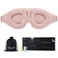 MZOO Sleep Eye Mask for Side Sleeper Men Women, Zero Eye Pressure 3D Sleeping Mask, Light Blocking Patented Design Night Blindfold, Soft Eye Shade Cover for Travel, Pink