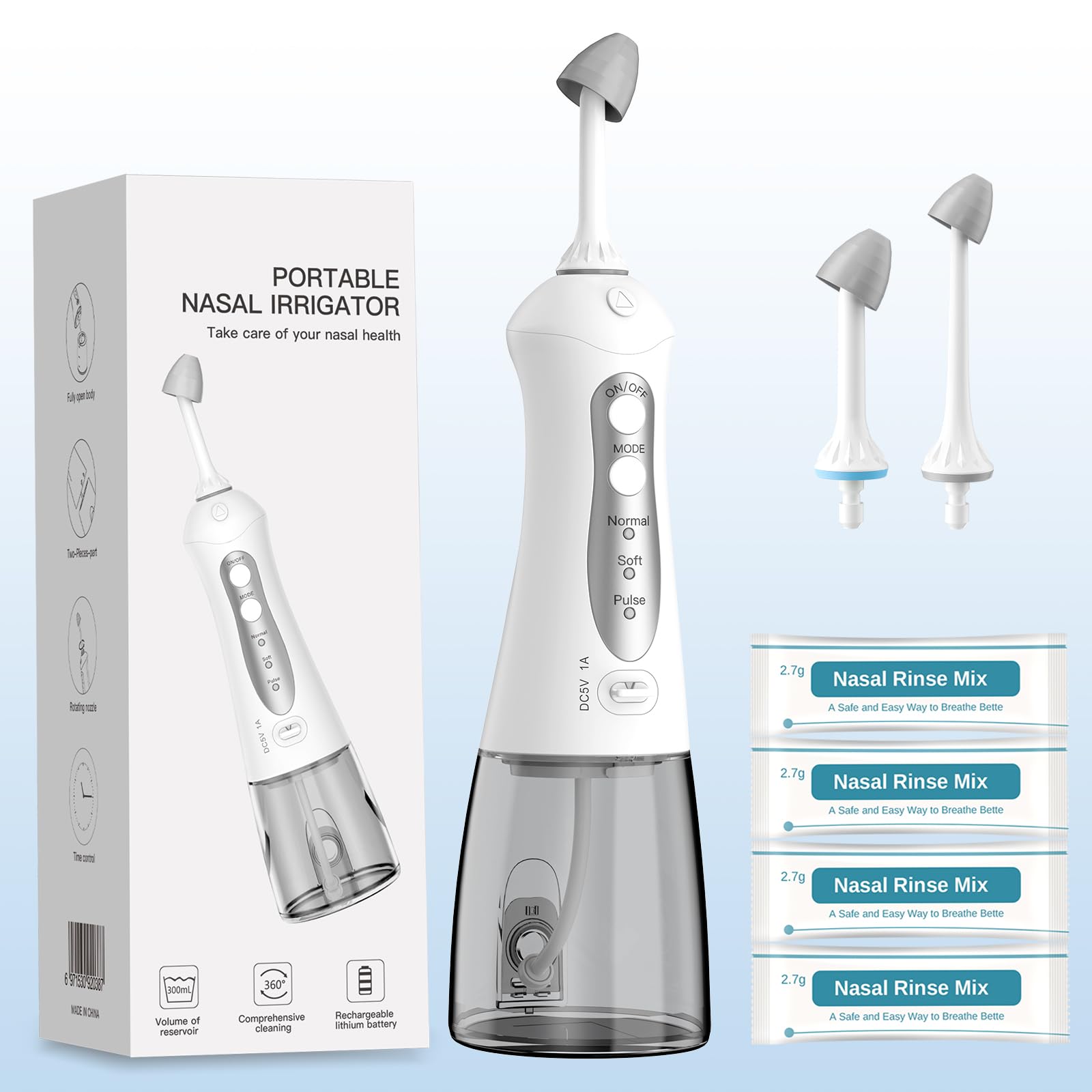 Buy Nasal Irrigation System - Neti Pot Sinus Rinse Kit Electric Nose ...