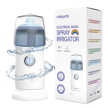 Nasal Irrigation System Nasal Rinse Irrigator - Electric Neti Pot for Nasal Irrigation - Sinus Rinse Kit