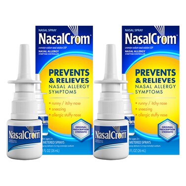 NasalCrom Nasal Spray Allergy Symptom Controller   200 Sprays   .88 FL OZ (2 Pack)