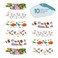 Nasogastric or Oxygen Tube precut Adhesive Tape Animal Mix x 10 Pack. (Left Side)