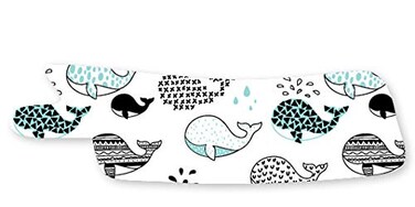 Nasogastric or Oxygen Tube precut Adhesive Tape Whales Theme x 10 Pack. (Right Side)
